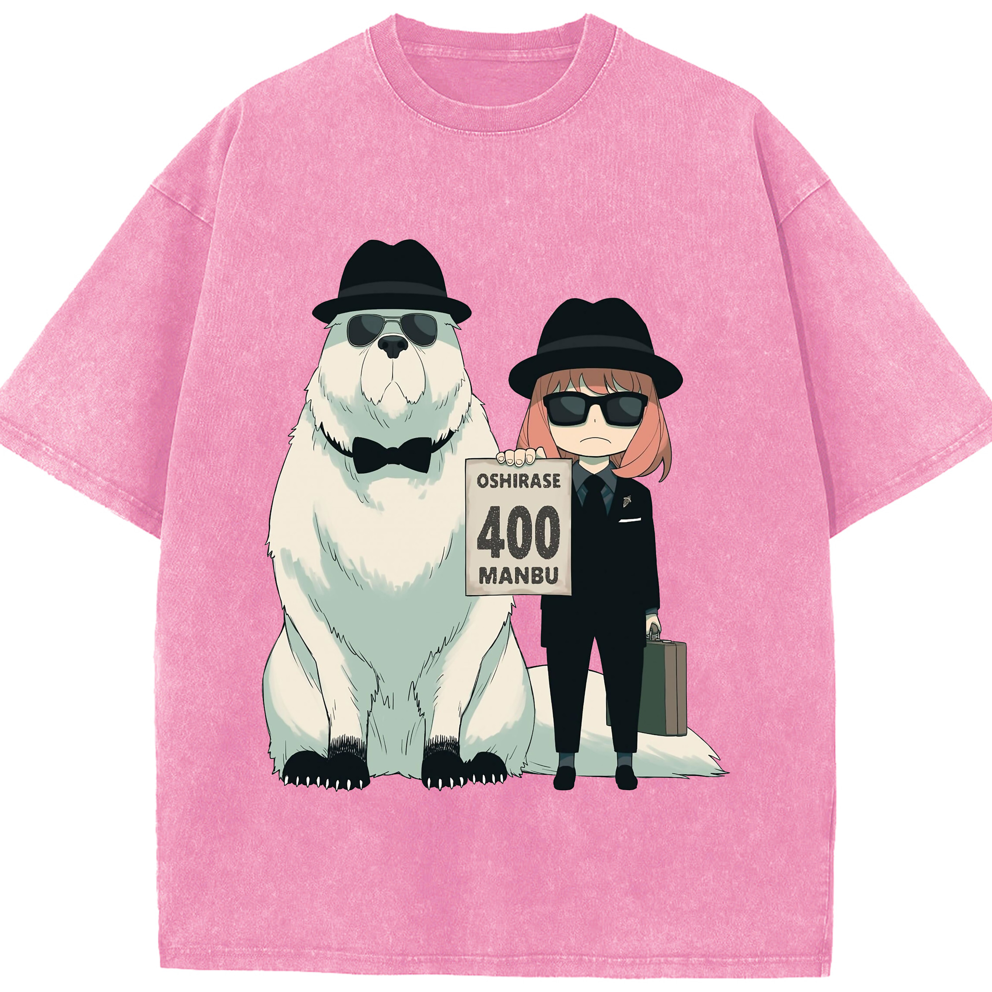 （画像用） SPY×FAMILY间谍家家酒 綿100% ヴィンテージ風 半袖Tシャツ（フロントプリント）
